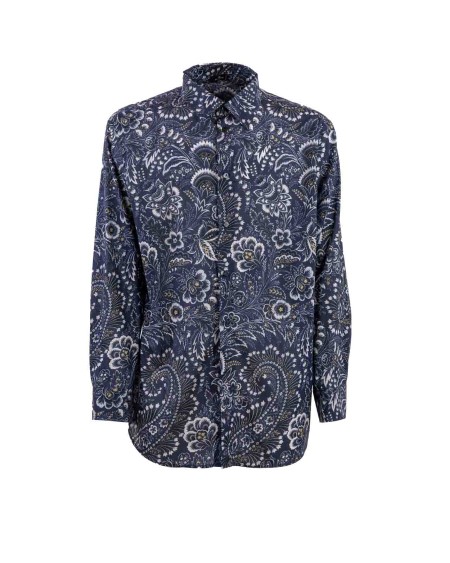Shop ETRO  Shirt: Etro cotton shirt.
Cotton shirt decorated with an all-over print.
Cuffs with double button.
Regular fit.
Composition: 100% cotton.
Made in Italy.. MRIC0012 99SA565-X0883